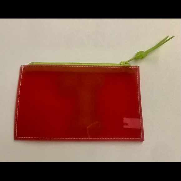 New Pink Change Purse Small r on Front in Green 6” by 4” Jana Feifer - Picture 8 of 12